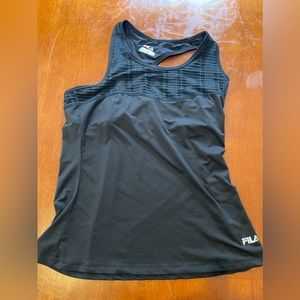 Fila black activewear tank